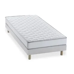 DEKO DREAM Sängar>Pack redo att sova Madrass 90x190 cm + Boxresår + Täcke + 1 kudde 60x60 cm - 14 cm - TOP