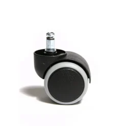 Kontorsmöbler>5-pack Rullset, Hårdgolvsrullar för Kontorsstol, Rullset 5 Hjul för Skrivbordsstol, Svart, Stiftstorlek 10mm, Diameter 50mm