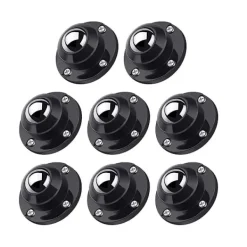 Småbord>8-pack självhäftande möbelhjul, lastkapacitet 28 kg per hjul, låg profil, vridbara [C]