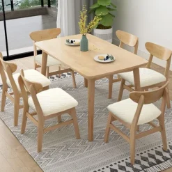 Matgrupper>6-pack Stretch Jacquard Stolsöverdrag, Avtagbara och Tvättbara