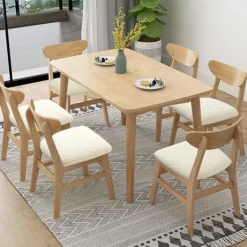 Matgrupper>6-pack Stretch Jacquard Stolsöverdrag, Avtagbara och Tvättbara