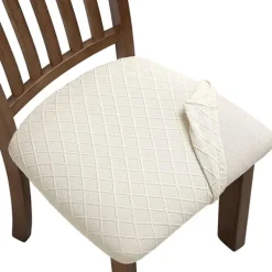 Matgrupper>6-pack Stretch Jacquard Stolskyddsöverdrag, Avtagbara och Tvättsbara