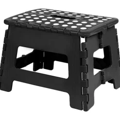 Pallar>1-pack, Svart (35*25*22cm) - Hopvikbar barnstol - Lätt hopvikbar plastpall för kök, badrum och vardagsrum