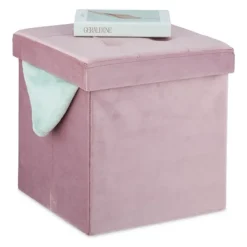 B2X Sittpuffar>Pall i rosa sammet