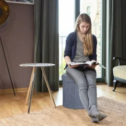 B2X Sittpuffar>Pall med förvaringsutrymme storlek L rund