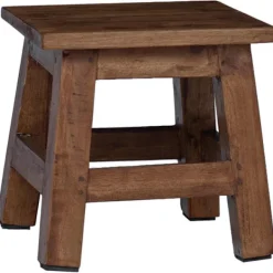 vidaXL Pallar>Pall Naturfärg 26 x 26 x 26 cm Mahognyträ