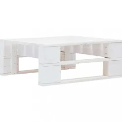 vidaXL Pallar>Pallottoman vit impregnerad furu