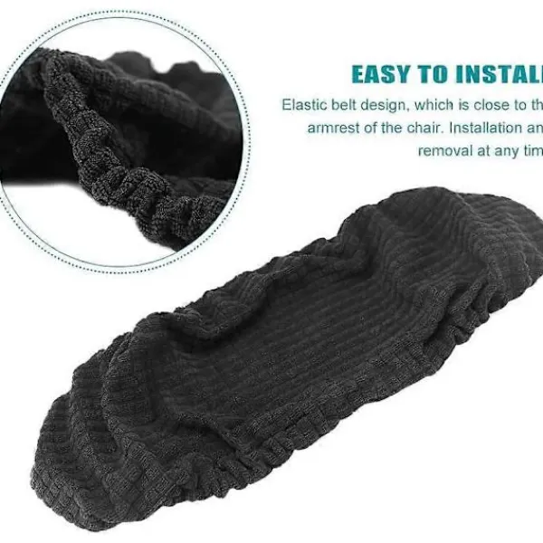 DAO Stolar>Par Avtagbara Armstödsskydd för Kontorsstol Elastiskt Tvättbart Vattentätt Tyg för Kontorsstols Armstöd [DB]