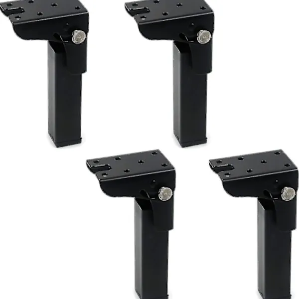 Sängar>4PCS Fällbara bordsben 300mm höjd Järnlås gångjärn 90 graders vikbara skrivbordsben