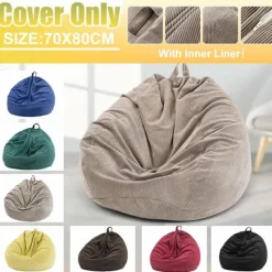 Sittsäckar>Plushdjursförvaringsfåtölj med säckstolstyg 70 x 80 cm (Utan