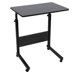 Kontorsmöbler>Portabelt justerbart höj- och sänkbart laptopbord för sängen, läsbord (mörk valnöt)