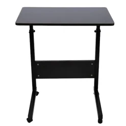 Kontorsmöbler>Portabelt justerbart höj- och sänkbart laptopbord för sängen, läsbord (mörk valnöt)