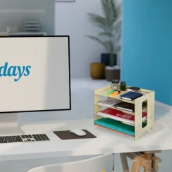 B2X Kontorsmöbler>Postlåda i MDF med 3 fack