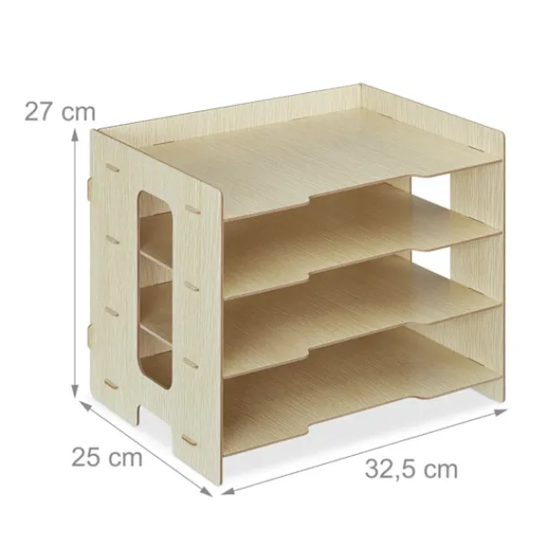 B2X Kontorsmöbler>Postlåda i MDF med 3 fack