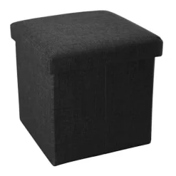 INTIRILIFE Sittpuffar>Pouf - - Fällbar Modell - Diamant - 30x30x30 cm - Linneaktig Tyg