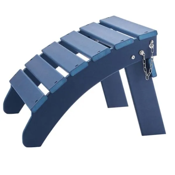 DUOKU Sittpuffar>Poufs Adirondack - - Förpackning med 2 - Fällbar - Väderbeständig - HDPE