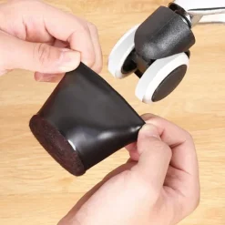 Kontorsmöbler>Pulley stol fotskydd Datorstol rullhållare Kontor universellt hjulskydd Hjul halkfria fotdynor (5 stycken)