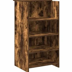 vidaXL Skåp>Receptionsdisk rökfärgad ek 55x50x103,5 cm konstruerat trä