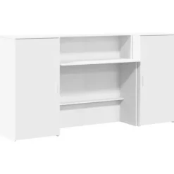 vidaXL Kontorsmöbler>Receptionsdisk vit 200x50x103,5 cm konstruerat trä