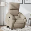 vidaXL Fåtöljer>Reclinerfåtölj med uppresningshjälp taupe mikrofibertyg