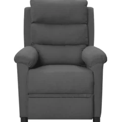 vidaXL Fåtöljer>Reclinerfåtölj mörkgrå tyg