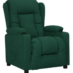 vidaXL Fåtöljer>Reclinerfåtölj mörkgrön tyg