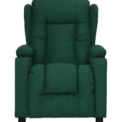 vidaXL Fåtöljer>Reclinerfåtölj mörkgrön tyg