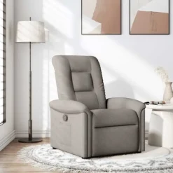 vidaXL Fåtöljer>Reclinerfåtölj taupe tyg