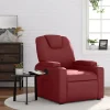 vidaXL Fåtöljer>Reclinerfåtölj vinröd konstläder