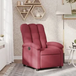 vidaXL Fåtöljer>Reclinerfåtölj vinröd tyg