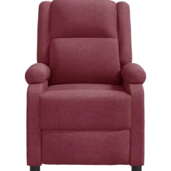 vidaXL Fåtöljer>Reclinerfåtölj vinröd tyg