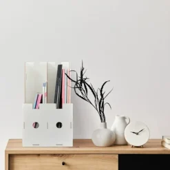 RELAXDAYS Kontorsmöbler>Dokumenthållare, 2 fack, A4-format, anteckningsböcker & mappar, kontor och skola, tidningsställ, MDF,