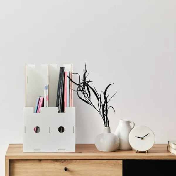 RELAXDAYS Kontorsmöbler>Dokumenthållare, 2 fack, A4-format, anteckningsböcker & mappar, kontor och skola, tidningsställ, MDF,