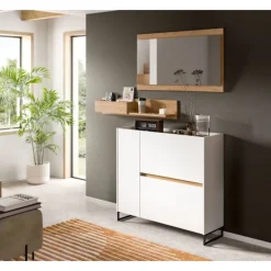 Rootz Living Skåp>Rootz 3 -delgarderobset - Lagringsensemble - Skåpkombo - Hållbar spånskiva - 192 cm x 140 cm x 32 cm