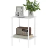 Rootz Living Småbord>Rootz 2 Tier Side Table - Accent Table - soffbord - Extra förvaring - 40 cm x 30 cm x 52,2 cm