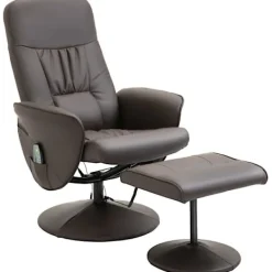 Rootz Living Fåtöljer>Rootz Avslappningsstol med fotpall - Liggfunktion - Massagestol