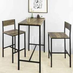 Rootz Living Matgrupper>Rootz Bar Set - 1 Barbord och 2 pallar - 3 delar Hem Kök Frukost Bar Set - Möbel Matsalsset