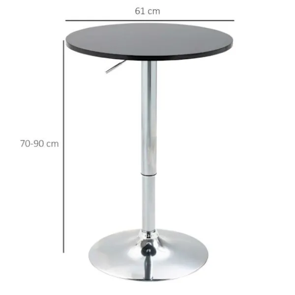 Rootz Living Småbord>Rootz Barbord - Modernt runt matbord - 360° vridbart bord - Bist