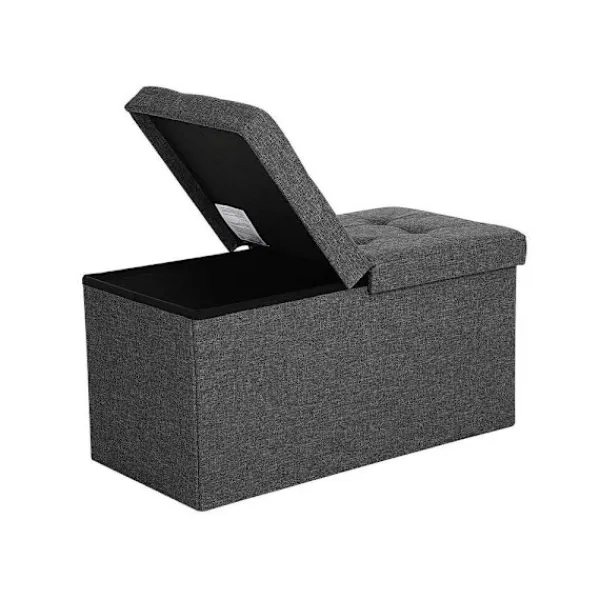 Rootz Living Sittpuffar>Rootz Bänk - Bänk med gångjärnslock - gångjärnslock Förvaringslåda - Bänksits - Bänksits med förvaringslåda - Linneimitationsöverdrag/skum/MDF-skiva - | Fyndiq