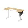 Rootz Living Kontorsmöbler>Rootz Elektriskt stående skrivbord - Justerbart skrivbord - Sit Stand Skrivbord - Spånskiva Stålstomme - 60cm x 140cm x (72-120)cm - Pastell Yellow-Ba | Fyndiq