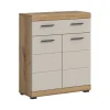 Rootz Living Byråer>Rootz Freestanding Cabinet - Lagringsenhet - Arrangör - gott om lagring - 74x88x31cm - Evoak Oak & Cashmere Imitation MDF Front