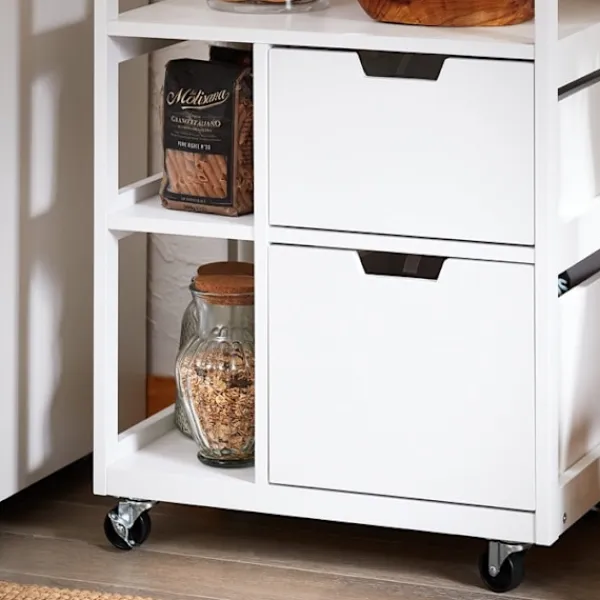 Rootz Living Köksö>Rootz Kitchen Utility Cart - Storage Trolley - Rolling Cart - Easy Mobility - 53x89x37cm