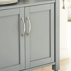 Rootz Living Köksö>Rootz Köksvagn Vagn Förvaringsvagn Serveringsvagn Köksskåp med bänkskiva i rostfritt stål