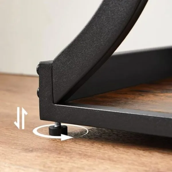 Rootz Living Sideboards>Rootz Konsolbord - Skänk - Sidobord - Industriellt - Brun - Svart - Bearbetat trä - Metall - 120 x 30 x 80 cm