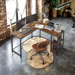 Rootz Living Kontorsmöbler>Rootz L -formad datorskrivbord - Office Desk - Gaming Desk - Space Saving - 138cm x 138 cm x 75 cm