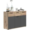 Rootz Living Sideboards>Rootz Mason Chest of Drawers - Wood Cabinet - Sideboard - Highboard - Rymlig förvaring - 120 cm x 87 cm x 40 cm
