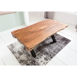 Rootz Living Matbord>Rootz matbord 200 x 100 x 77 cm Akacia lanthus trä Design matbord rektangulärt - Bord för matsal Cootable 6 - 8 personer