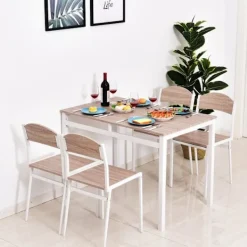 Rootz Living Matgrupper>Rootz Matsalsset - 5-delat - Matbord - Matsalsstol - 1 bord - 4