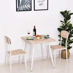 Rootz Living Matgrupper>Rootz matsalsset - Matbord - Matstolar - 3-delat - Trä - Naturli