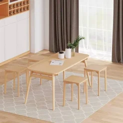 Rootz Living Pallar>Rootz matstolsset i trä - Bokstol - Stapelbar pall - Fuktbeständig - 31cm x 44,5cm x 31cm